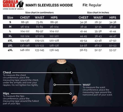 Gorilla Wear Manti Sleevless Hoodie