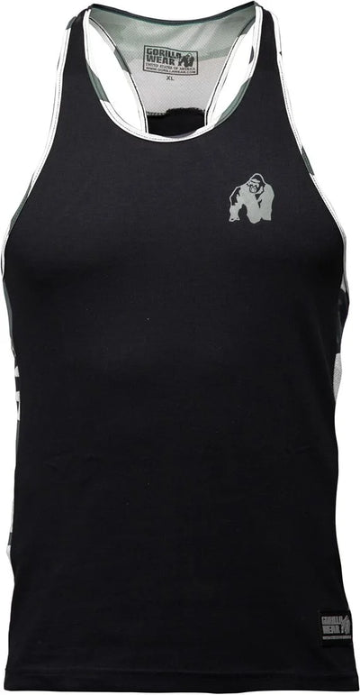 Gorilla Wear Sacramento Camo mesh tank top  Black/White