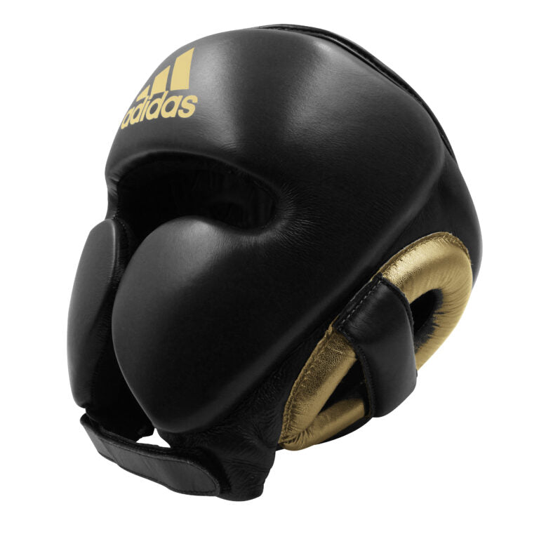 Adidas Adistar Pro Leather Head Guard – Black Gold