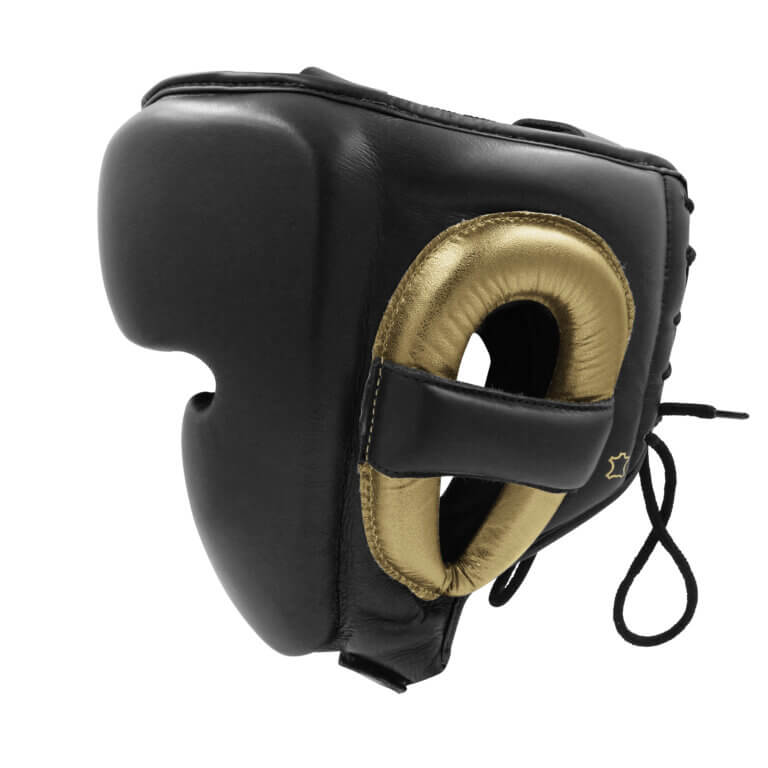 Adidas Adistar Pro Leather Head Guard – Black Gold