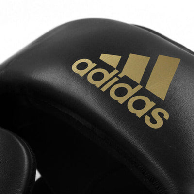 Adidas Adistar Pro Leather Head Guard – Black Gold